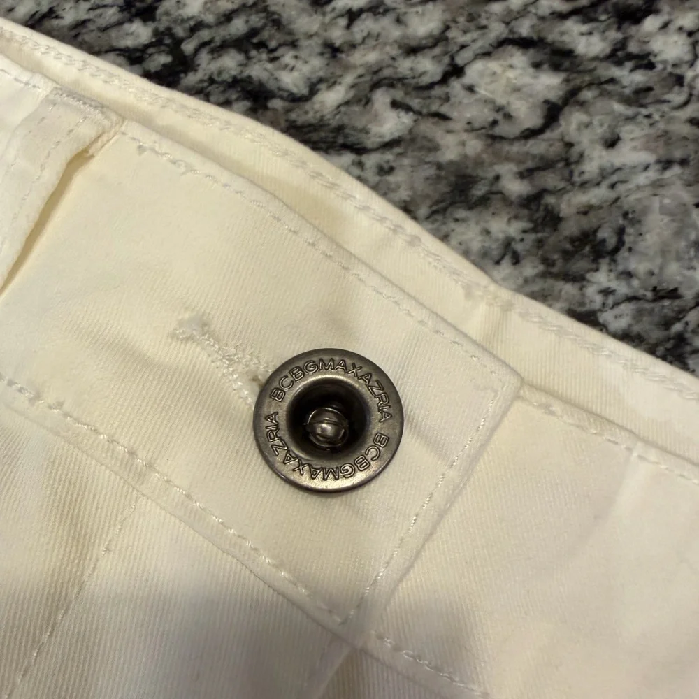 BCBGMaxAzria Beige and Black Panel Straight Leg Pants - Picture 4 of 10